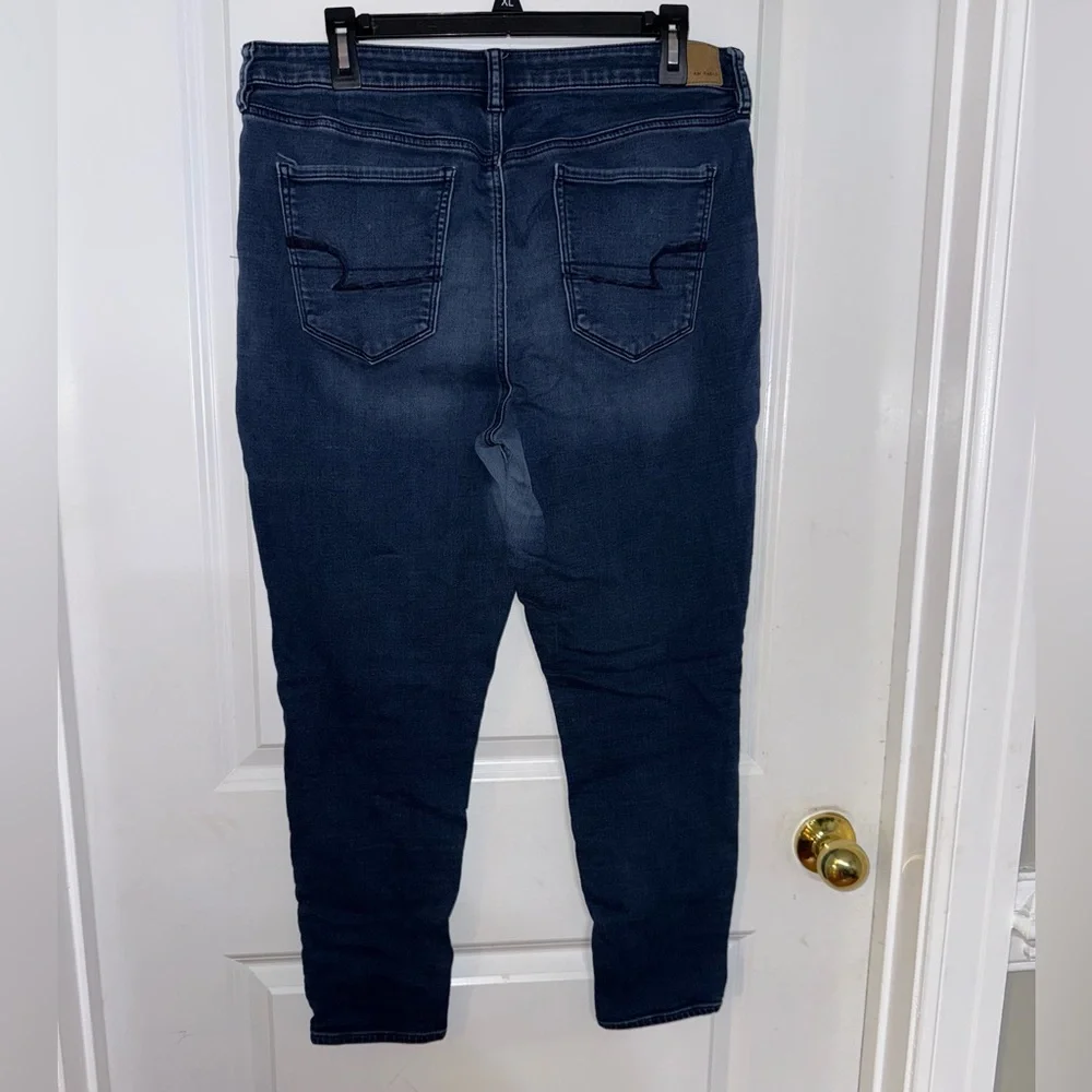 American Eagle Outfitters Size 14 Short  Dark Wash Super Hi Rise‎ Jeggings